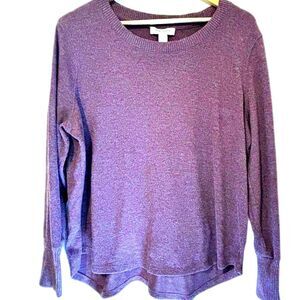 Women's Heather NINE WEST Soft Long Sleeve Sweater, XXL